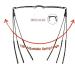 REAVEE 3 Pair Slim Pen Reading Glasses Set with Portable Clip Case | Men Women Small Readers | 2.75 Strength | Spring Hinged Eyeglasses | Black Red Silver - Buy Online on GoSupps.com