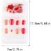 dijiusidy False Nail Perfect Matching Simple to Wear Fingernail Full Coverage Press Type Strong Viscosity Adjustable Paster Type 15 F741 Type 15 F741 - Buy Online on GoSupps.com