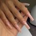 YOSOMK Long Pink Nude Press On Nails | Glossy Acrylic False Nails for Women - Buy Online on GoSupps.com