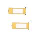 COHEALI 2pcs Blank Rice Paper Scroll Blank Painting Scrolls Portable Poster Ink Painting Paper Wall Hanging Yellowx2pcs 1.5X40X117CMx2pcs