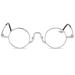 Magimodac women men retro reading glasses around small mini blue light filter reading glasses metal computer glasses reading aid visual aid with longing level silver 2.5 dioptria