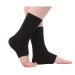 Ankle Brace Compression Sleeve for Women | Sports Bandage Sock & Heel Protector | Large Black - Ideal for Sprained Ankles - Buy Online on GoSupps.com