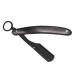 Folding Holder for Hairdressing and Shaving Barber Razors Stainless Steel Razor Beard Manual Shaver Eyebrow Shaping Cutter Shaving Razor Wooden Handle Razor Men Razor Simple