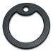 2 Silencers Quiet Makers for US Dog Tags and Dog Tags (Black)