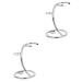 FRCOLOR 2 Pcs Shaving Razor Stand Shaving Rack Shaving Brush Holder Razor and Brush Stand Shaving Holder Shaving Frame Man Trimming