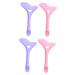 DOITOOL 4 Pcs Eyeliner Mutitool Mask Applicator Brush Beauty Mask Grooming Tool Multipurpose Tool Makeup Eyeshadow Mascara Silica Gel Miss Multifunction Spoon mediumx2pcs Assorted Colorx2pcs