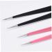 BrushesNail Tweezers Double Sided Nail Art Sticker Silicone Press Rhinestone Picker Nippers Black - Buy Online on GoSupps.com
