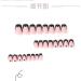 French Tip Press on Nails - Short Square matte style Press On Nails with Nail Tips Black love heart Design Gradient Glossy nake skin color press on nails Acrylic False Nails Cute Artificial Nails - Buy Online on GoSupps.com