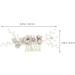 Beaupretty Flower Hair Comb Rhinestone Bridal Hair Comb Clip Wedding Hair Styling Hair Comb - Buy Online on GoSupps.com