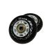 Ripstik Wheels by WM 68mm 76mm HARDNESS D40(A95) Caster Board Replacement with ABEC 7 Speed Bearings 2 Pack Set of Two Ripstick Luggage Scooter Inline 76mm Black/White
