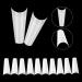 500pcs Natural Coffin Acrylic Nail Tips w/ Box - Long Half Cover False Nails | 10 Size Ballerina Nail Art - Artificial Fake Nails - Buy Online on GoSupps.com
