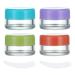 RONRONS 10G/10ML Small Travel Containers Jars Mini Sample Containers with Lids Empty Plastic Travel Jars for Lip Balm Salves Creams Lotions Makeup Cosmetics Nail Accessories (4*StyleB)