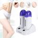 Electric Wax Heater - Roll-On Wax Device for Arms Legs Armpits & Bikini | Smooth Skin Accessories (#2) Blue - Buy Online on GoSupps.com