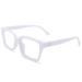 Per acme blue light filter glasses without strength women men large frame blue light filter glasses computer glasses b9 porcelain white 50 millimeter