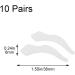 Vepoty Glasses Retainer - 10 Pairs Non-Slip Silicone Ear Grips for Eyewear | Soft Temple Holders in White - Ideal for Secure Fit & Comfort - Buy Online on GoSupps.com