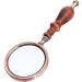 Wooden Handle Magnifying Glass Retro Magnifying Glass Small Font High Magnification Magnifying Glass Handheld Magnifying Glass Gift 88mm 225mm Good Times - Buy Online on GoSupps.com