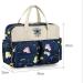 Insular Waterproof Diaper Bag - Navy Unicorn Print | Multifunctional Mummy Shoulder Bag with Changing Mat | Lightweight Tote Style for Chic Moms - Buy Online on GoSupps.com