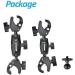 Fotoleey Action Camera Motorcycle Mount for Insta360 X4/X3/X2 One RS GoPro Hero 12/11/10 - 360 Rotation Double Clamp Aluminum for Double Stability - Buy Online on GoSupps.com