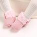 EcoBaby Winter Warm Fleece Bootie - Non-Slip Soft Sole Sock Shoes for Girls Boys 0-6 Months - Pink - Buy Online on GoSupps.com