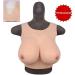 Fhuili Crossdressers Silicone Breasts - Natural Round Collar Design G Cup Fake Breasts for Transvestite Cosplay - Buy Online on GoSupps.com