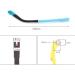 VekkEr Kids Eyeglass Temple Replacement - Universal TR Silicone Repair Parts - 1 Pair - Black - Buy Online on GoSupps.com