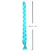 Premium 1-Colored Braid Hair 2m - Light Water Blue for Rasta Braids Dreads and Hairstyles | Mybraids - Buy Online on GoSupps.com