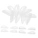 SOESFOUFU 10 Pairs Eyelash Pad Eyelashes Mats Lash Perm Lash Lifting Shield Pads Lash Tools Lash Lift Pad Eyelashes Pads Washers Eyelash Pads Silica Gel Ironing Mat White Curly