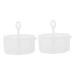 FRCOLOR 2Pc Dispenser Of Leche Bubbles Cleanser Foaming Cleanser Body Wash Foam Cup Bathroom Foam Cup For Skin Care Shower Gel Soap Abs White Face Travel