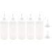 MYYZMY 5 Pcs Precision Tip Applicator Bottles - 4 Ounce Needle Tip Bottles with Mini Funnel and White Lid - Buy Online on GoSupps.com