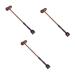 Beavorty 3st back scratch circulation promote blood circulation promote massage hammer stick hammer massage device yoga massage leather mouse for the back of wooden massage tab clipper