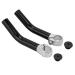 VGEBY1 Bike Handlebar End, 1 Pair Aluminum Alloy Bicycle Handlebar Grip End Bar End with Stopper for 22.2mm Handlebar Replacement Black
