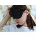 Silk Sleep Mask for Men and Women - Soft & Comfortable Night Eye Mask - Breathable & Lightweight - Perfect for Sleeping & Travel - Black - Buy Online on GoSupps.com