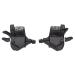 microSHIFT | Mezzo Thumb-Tap Shifter Set | Triple | 7, 8, 9 Speed | Optical Gear Indicator | Shimano Compatible 7-Speed