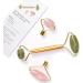 Jade Rose Quartz Roller Kit | 3 Changeable Heads Facial Roller for Glowing Skin - Shop Internationally - Buy Online on GoSupps.com