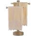 Creative Scents 100% Cotton Fingertip Towels Set of 4 - Soft Velour Finish with Lace Trim - Machine Washable - Ideal for Guest Bathroom - Cream Ivory (11x18 inches) - Buy Online on GoSupps.com