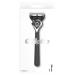 Gillette Proglide Monochrome Razor men with trimmer blade for precision and sliding coating razor + 1 razor blade black gift men razor black