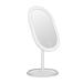 CigyYogy Desk LED Makeup Mirror with Lights Handheld Portable for Home D cor Office Bedroom- Ideal Gift for Women Girls - White - Pack of 1