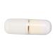 Mini Blush Brush Lightweight Portable Telescopic Makeup Brush Durable Soft for Loose Powder (White)
