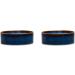 Scruffs Ceramic Heavy Duty Reactive Glaze Pet Bowls - 2pc Set - Midnight Blue - 15cm - Buy Online on GoSupps.com