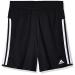 adidas Girls' Big 5 Inch Mesh Athletic Shorts Large Black Adi