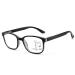 Zukky Blue-Light reading glasses for women Progressive Multifocal reading glasses Square Large Readers Black Red AM13 (Color: Black+Clear Size: 2.5x)