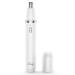 Nose Hair Trimmer, Rechargeable Cordless Painless Ear Eyebrow Trimming Tool Dual Edge Blades Razor Easy Cleansing with LED Light for Man Woman (White)