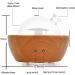 200ml Glass Aromatherapy Essential Oil Diffuser with Natural Wood Base - Desktop Ultrasonic Aroma Diffuser for Home Office Bedroom - LED Light, 7 Colors - Buy Online on GoSupps.com