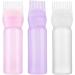 EHOTER 120Ml Applicator Bottle Hair Colour Brush Hair Oil Bottle with Graduated Brush Applicator Bottle Comb Root Comb Salon Hair Coloring Tool (2 Pack Purple) 1.0 count - Buy Online on GoSupps.com