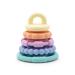Silicone Teething Ring - Small Pastel Tower by Jellystone | Safe & Stylish Baby Teether - International Shipping Available - Buy Online on GoSupps.com