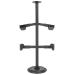JFFCESTORE Detachable Tactical Helmet Vest Stand Display Hat Rack Organizer Tactical Gear Support Stand Waist Belt Helmet Mask Stand Cross Display(Black)