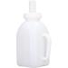 Uadme 1L Calf Milk Bottle - Horizontal Feeding Cup for Cows - Breastfeeding Milk Dispenser with Removable Pacifier - Buy Online on GoSupps.com