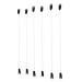 6 Pairs Clear Invisible Fish Line Wire for Hair Extensions - 6 Sizes Black | International Shipping - Buy Online on GoSupps.com