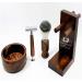 BeautyTrack Vintage Wood Shaving Kit for Men - Safety Razor, Badger Hair Brush, Soap Bowl - Great Gift Idea for Christmas - Buy Online on GoSupps.com