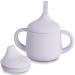 Moonkie Silicone Baby Sippy Cups for Infants Toddlers and Kid | 3 Stages Training Cup Straw Cup Baby Water Bottle 4 oz(Mauve)